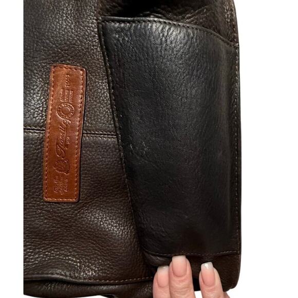 Vintage Fossil 1954 Shoulder Bag Purse 75082 Multiple Pockets Clean Inside - Picture 5 of 12